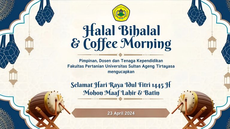 Halal Bihalal dan Coffe Morning Fakultas Pertanian
